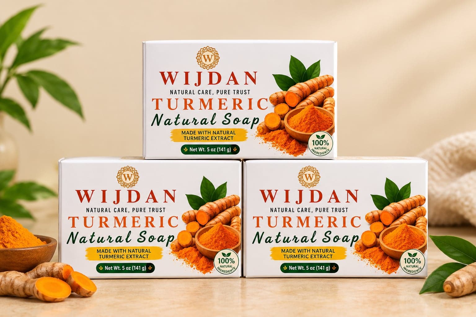 Turmeric Natural Soap by Wijdan Scents & Botanicals